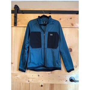 Mountain Hardwear Men’s Thermatic Fleece Midlayer Jacket M Teal Blue Black